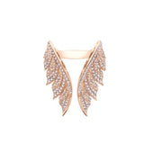 STEPHEN WEBSTER Magnipheasant Pave Open Feather Ring